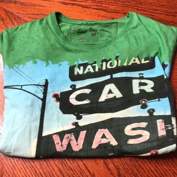 Four One Four National Car Wash Tee Shirt - Picture 5 of 5